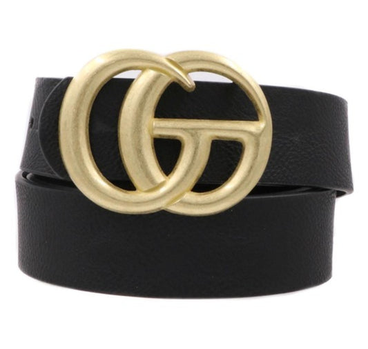Designer Inspired Double  Ring Belt